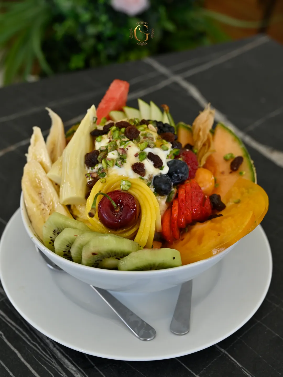 Frischer, bunter Obstsalat